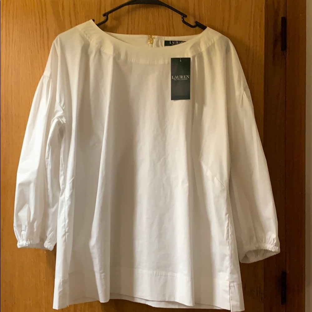Lauren by Ralph Lauren white blouse